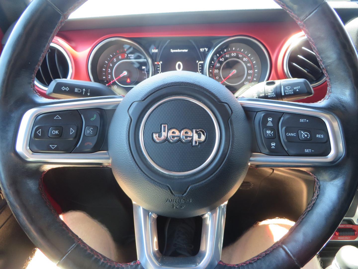 2019 Red /Black Jeep Wrangler Unlimited Rubicon (1C4HJXFN7KW) with an 2.0L L4 DOHC 16V TURBO engine, automatic transmission, located at 2630 Grass Valley Highway, Auburn, CA, 95603, (530) 508-5100, 38.937893, -121.095482 - Rubicon JL ready for all of your offroad adventures. This Jeep is sitting on a Rubicon Express lift kit, RE 2.5 Extreme series shocks, 17" Method bead grip wheels, 37" BFG KO2 tires, EVO front bumper, Warn winch, Road Armor rock slliders, and a HD Jeep spare tire carrier. - Photo#35